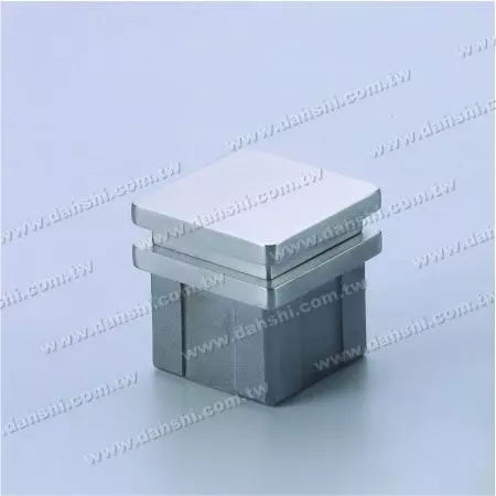 S.S. Square Tube Flat Top End Cap - 2 Layers - Stainless Steel Square Tube Flat Top End Cap - 2 Layers
