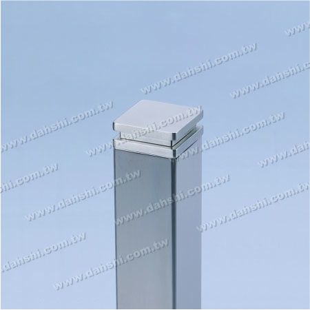 S.S. Square Tube Flat Top End Cap - 2 Layers - Stainless Steel Square Tube Flat Top End Cap - 2 Layers