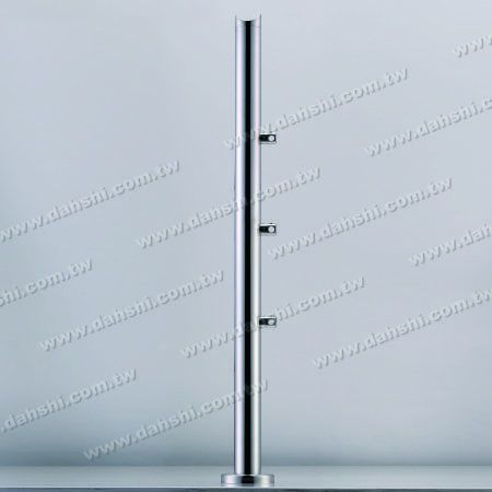 Round Tube Railing Column - Stainless Steel Round tube Column with Joint Accessories