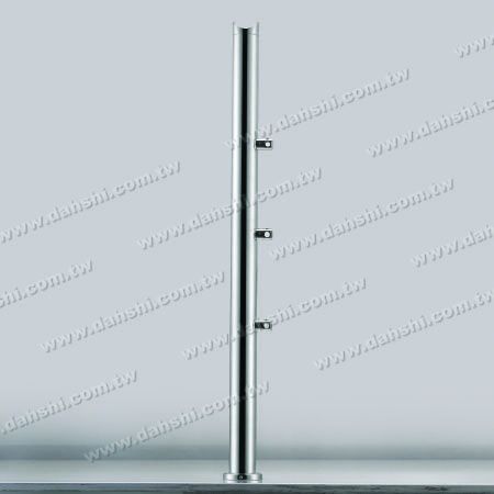 Railing Posts - Stainless Steel Round Tube Railing Column