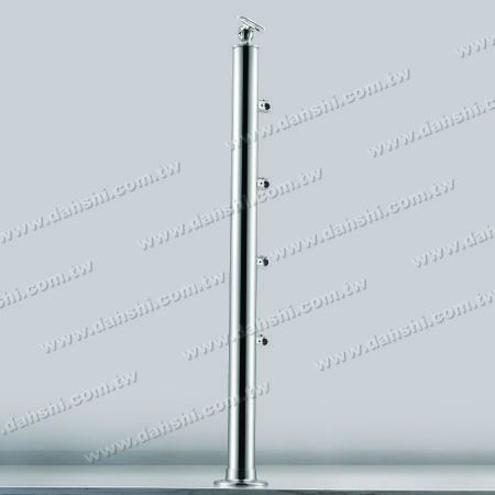 Pilares verticais - Postes de corrimão de aço inoxidável com acessórios