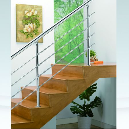 Vertical Pillars 38.1 Post with 50.8 Handrail Diagram - SS:1520456A