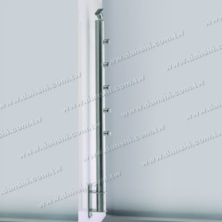 Лестничный настенный вертикальный столб - Нержавеющая сталь Настенные стойки для перил