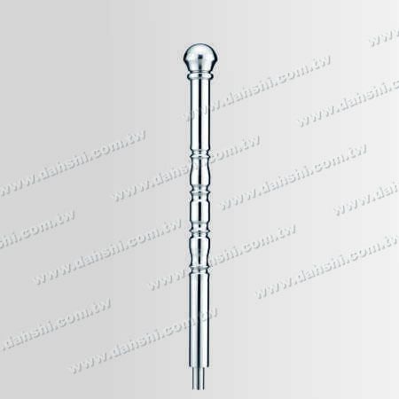 S.S. 2 1/2" Round Post - Stainless Steel Round Post 2 1/2" Decorating Post Body with Mushroom Shape Top