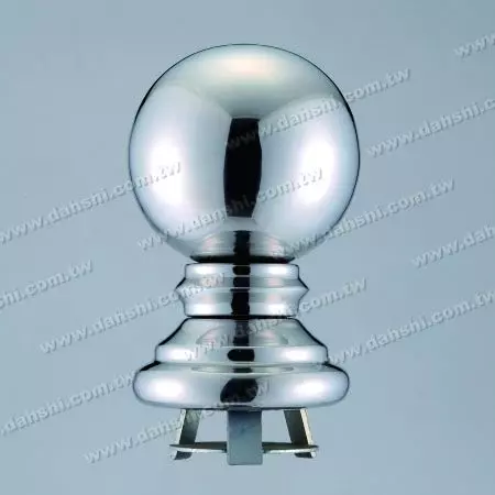 Stainless Steel 4 1/4" Ball x H6 1/2" with Cover for 3" Pipe - Stainless Steel 4 1/4" Ball x H6 1/2" with Cover for 3" Pipe