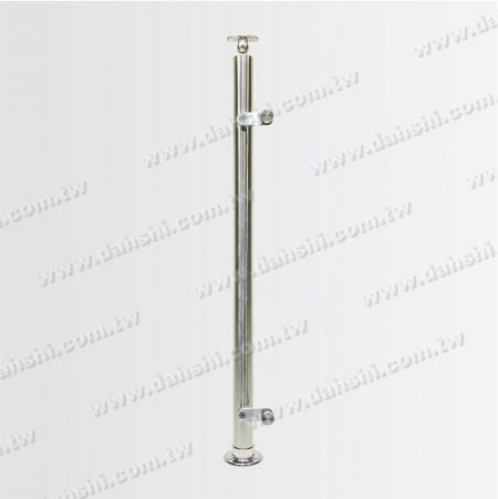 Unilateral platform glass clamping column with base