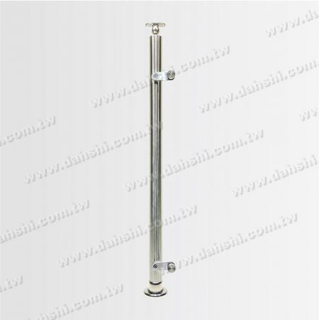 Unilateral platform glass clamping column with base