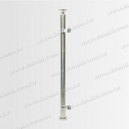 Unilateral platform glass clamping column with base