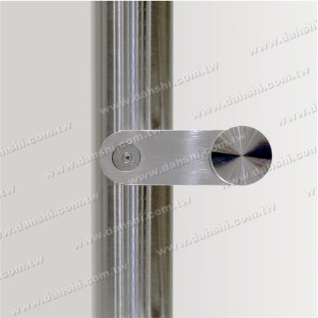 平台單邊用玻璃夾正面示意圖