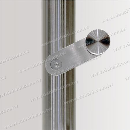 樓梯單邊用玻璃夾正面示意圖