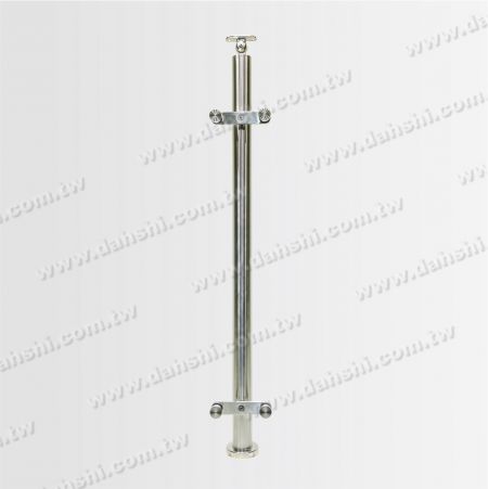 Coluna de clipe de vidro da plataforma bilateral com base