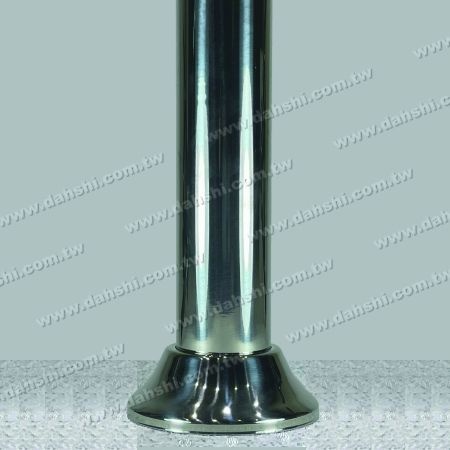 Installation du diagramme 4 : Base en acier inoxydable - Type économique - Fixation avec du béton