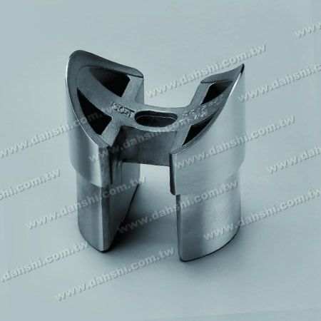 不鏽鋼凹槽圓管用扶手與立柱馬鞍型接頭 - 不鏽鋼砂面凹槽圓管用扶手與立柱馬鞍型接頭 不鏽鋼凹槽圓管用扶手與立柱馬鞍型接頭 - 不鏽鋼砂面凹槽圓管用扶手與立柱馬鞍型接頭