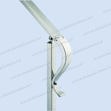 Tappi terminali in acciaio inossidabile - Tappo di chiusura a forma di S per tubo rettangolare in acciaio inossidabile
