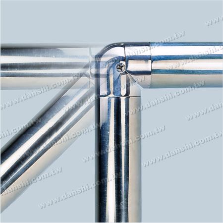 90-degree - Adjustable - Stainless Steel Round Tube Internal Elbow Angle Adjustable