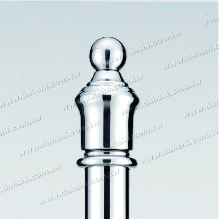 Post Head - Stainless Steel Crown Shape Top for 3 " Round Post
