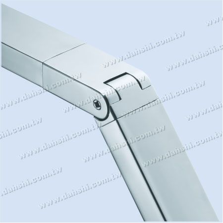Acero inoxidable para tubos rectangulares - Codo de longitud extra interna de tubo rectangular con ángulo ajustable