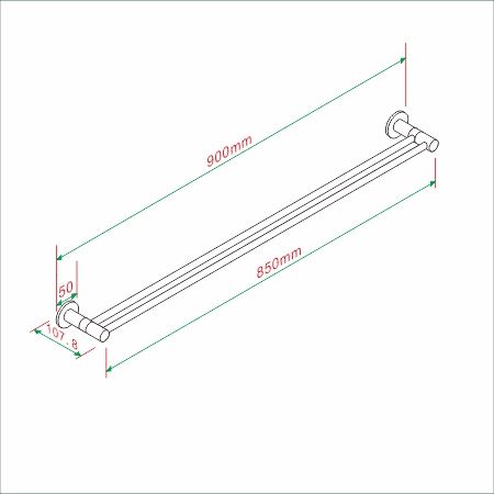 Dréantóir Tuáille Cruach Inox - Léaráid Dimensithe ar Racáin Tuáille Cruach do sheomra folctha Dréantóir Tuáille Cruach Inox - Léaráid Dimensithe ar Racáin Tuáille Cruach do sheomra folctha