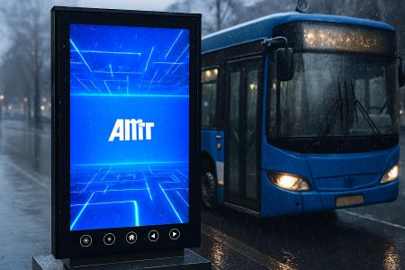 AMTAqua Switch, bouton tactile résistant à l'eau pour les arrêts de bus intelligents