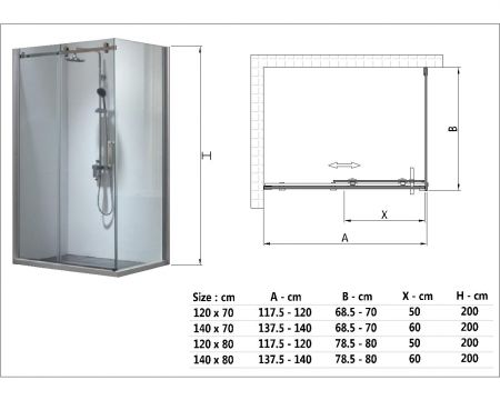 Atman Big Roller Sliding - A1912. Big Roller Sliding Door (A1912)