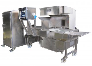 Machine automatique de pulvérisation et d'enrobage de miettes - Machine automatique de pulvérisation et d'enrobage de miettes