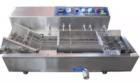 Máquina de fritar elétrica de mesa - Fritadeira Elétrica de Esteira de Bancada