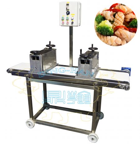 Máquina automática de tallado de calamares (tipo transportador) - Máquina de tallado de calamares