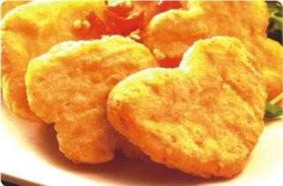 可成型各种形状的鸡块