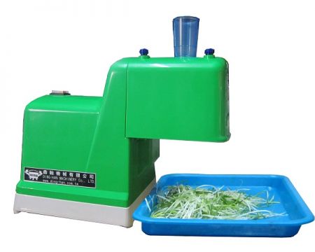 Cortador de cebolla verde eléctrico (de mesa) - Cortador de cebolla verde, bueno para cortar material largo y delgado en tiras.