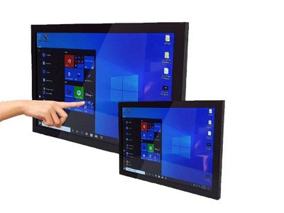 מסך מגע תעשייתי בעל פאנל PC עמיד בפני מגע רזיסטיבי או קפסיטיבי מוקרן