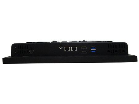 Panel PC de 15 pulgadas con bisel frontal IP 65 opcional y puertos IO versátiles