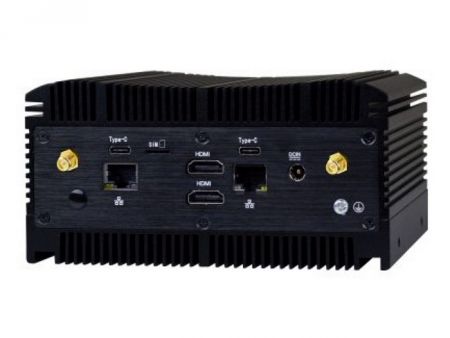 Mini PC fanless Windows 11 chassi robusto de alumínio de 11ª geração 2 x HDMI
