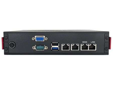 Compact Intel networking PC with 4 x LAN, 1 x pair LAN bypass, TPM, 3G