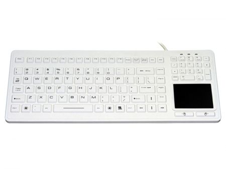 Medical Keyboard with Touchpad - Medical keyboard with waterproofed housing