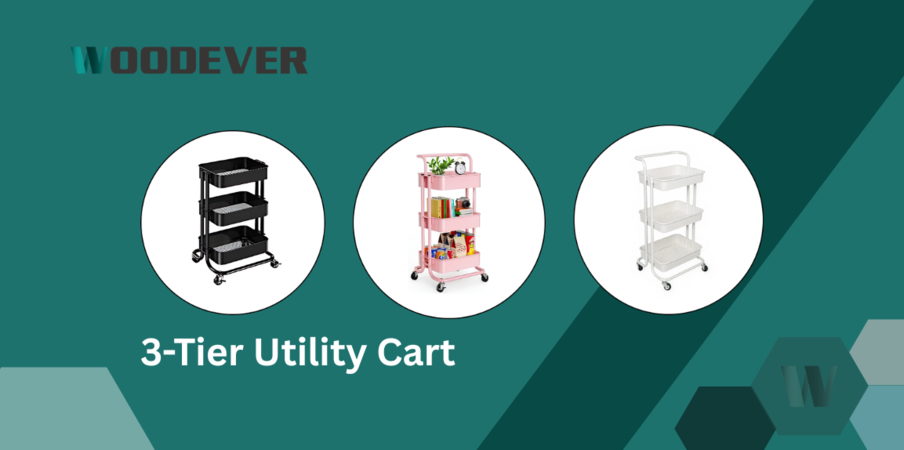 WOODEVER 3-Tier-Dienstprogrammwagen