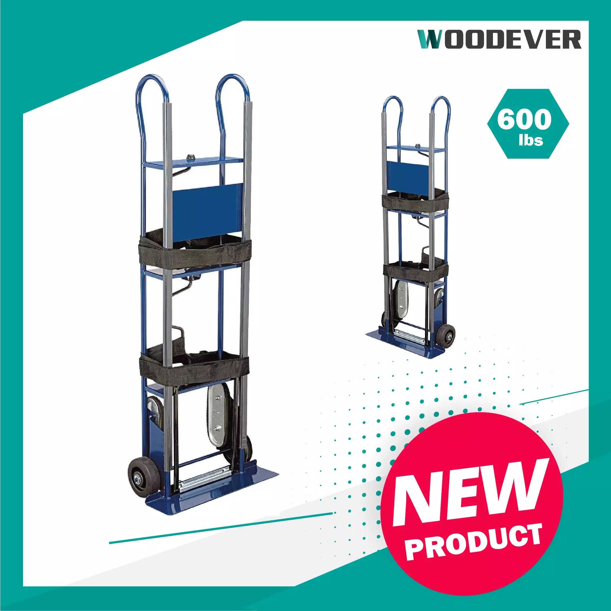 600lbs Appliance Steel Hand Truck Stair Climber