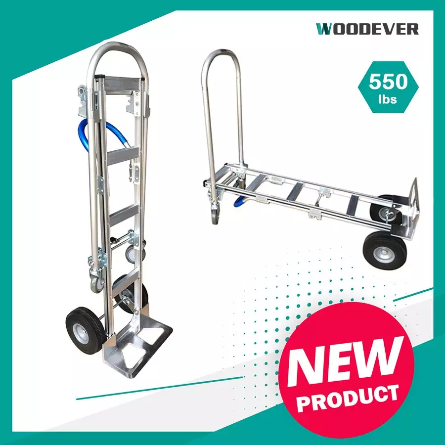 Premium Aluminum 2-in-1 Convertible Hand Truck