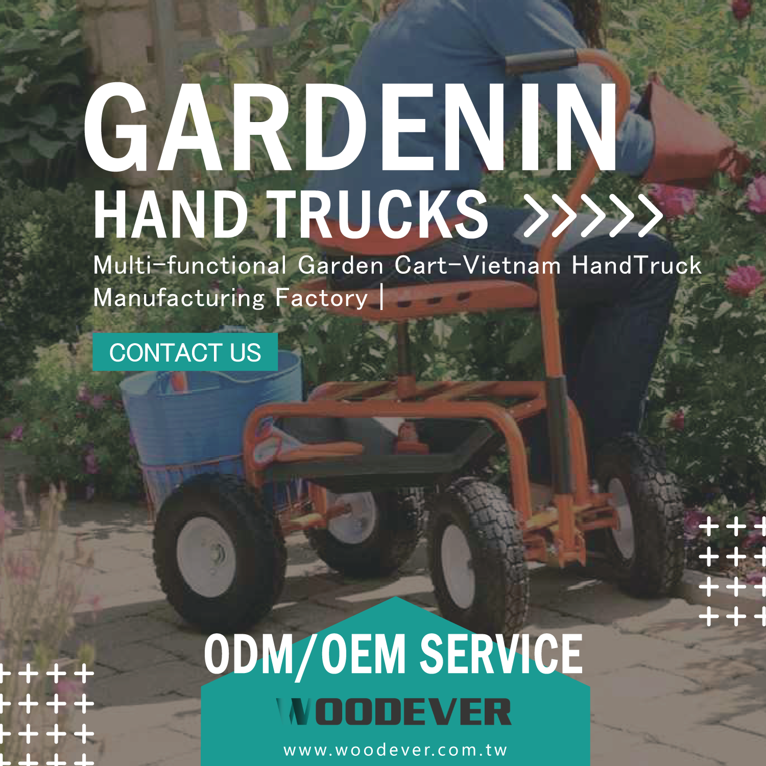 WOODEVER Vietnam Trolley Handtruck Manufacturing & Wholesale Factory bietet brandneue Gartenkarrenstile, hochflexible maßgeschneiderte OEM & ODM globale One-Stop-B2B-Dienstleistungen und bietet die besten Handkarrenlösungen für globale Kunden.