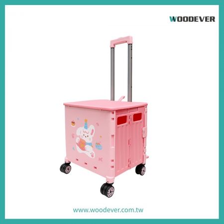 客製化四輪折疊購物手推車便攜式買菜車帶360度輪子批發商 - 四輪萬向摺疊購物推車製造商，可全地形使用摺疊買菜車，工廠批發價露營摺疊購物車