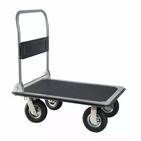 Schwerlast-Stahl-Pushcart, speziell für den industriellen Einsatz konzipiert.