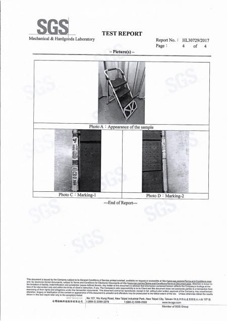 2017 2-in-1-Trittleiterwagen SGS-Testbericht