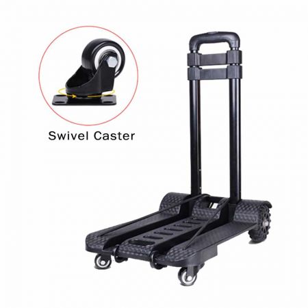 3 Stage Handle Swivel Caster Luggage Cart (Loading 50 kg)