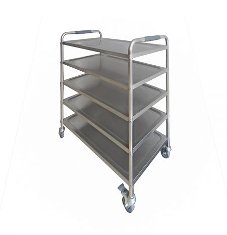 5-Layers Stainless Steel Countertop Cart(Loading 100 kg)