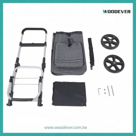 Wielofunkcyjny składany wózek użytkowy, pudełko do przechowywania, przenośny wózek zakupowy, dostawca ODM OEM na zamówienie