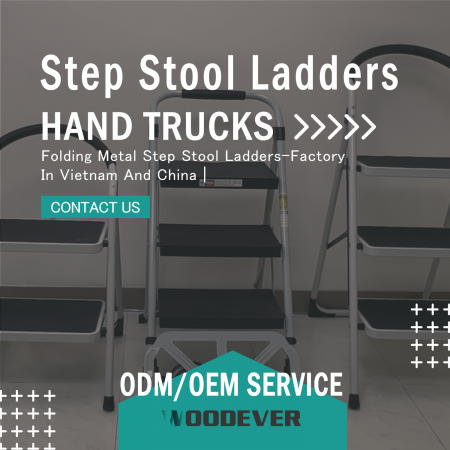 Step Stool - Light-weight and heavy-duty folding step stool ladders for kitchen, household, or commercial use.