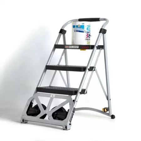 Functional ladder and steel trolley two way purposes