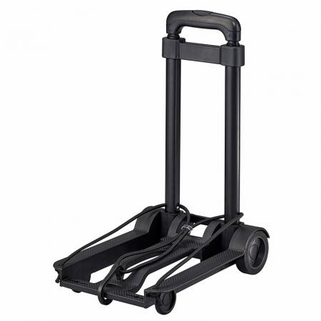 Material of hand truck is overall polypropylene.