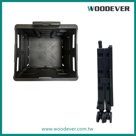 茂禾摺疊購物手推車可摺疊成8.5公分的公事包大小,輕鬆收納於各種空間使用,非常適合作為企業或政府機關禮贈品、股東禮品或超商集點加購贈品等使用。