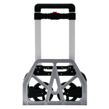 El carrito de mano plegable tiene ruedas de 6 pulgadas.