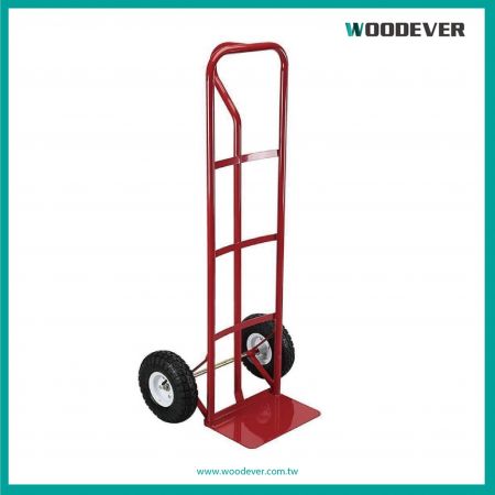 Carrinho de mão de aço com estrutura soldada durável e alça em forma de laço (capacidade de carga 270 Kg) - Carrinho de mão de aço com alça em forma de P e capacidade de carga de 600 lbs.